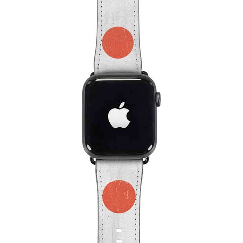Japanese Flag Distressed Apple Watch Band 38-40mm